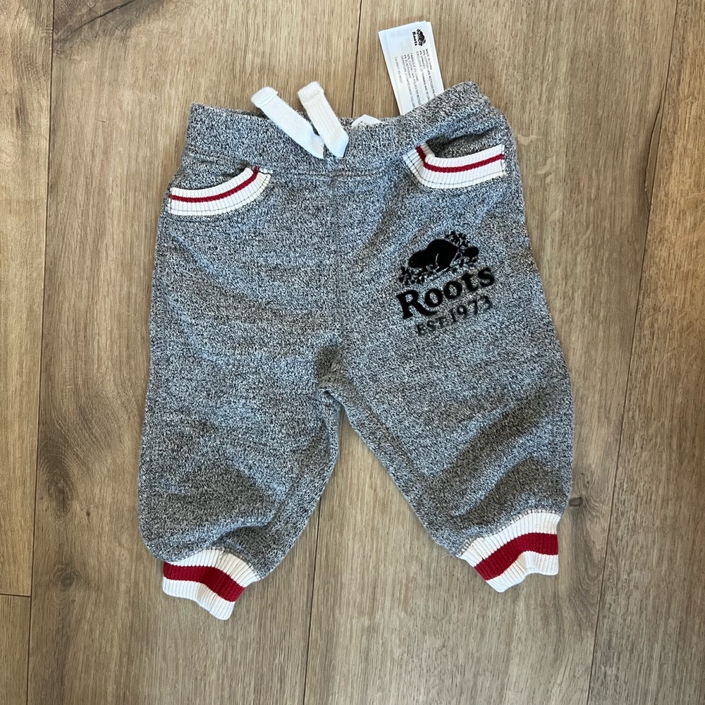 Roots Baby Kids Gray Jogger Pants